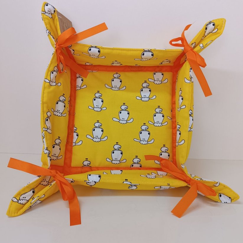 Látkový košíček velký - Varianta: Chci si vybrat (prosím zaslat barevné kombinace)