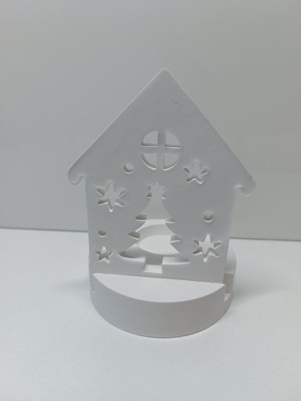 Svícen s podstavcem - Varianta: Dům