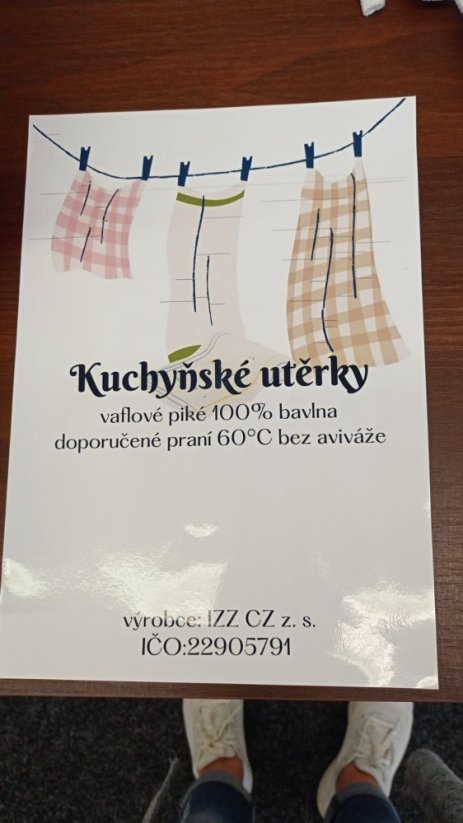 Utěrky vaflové s potiskem 60x50 cm