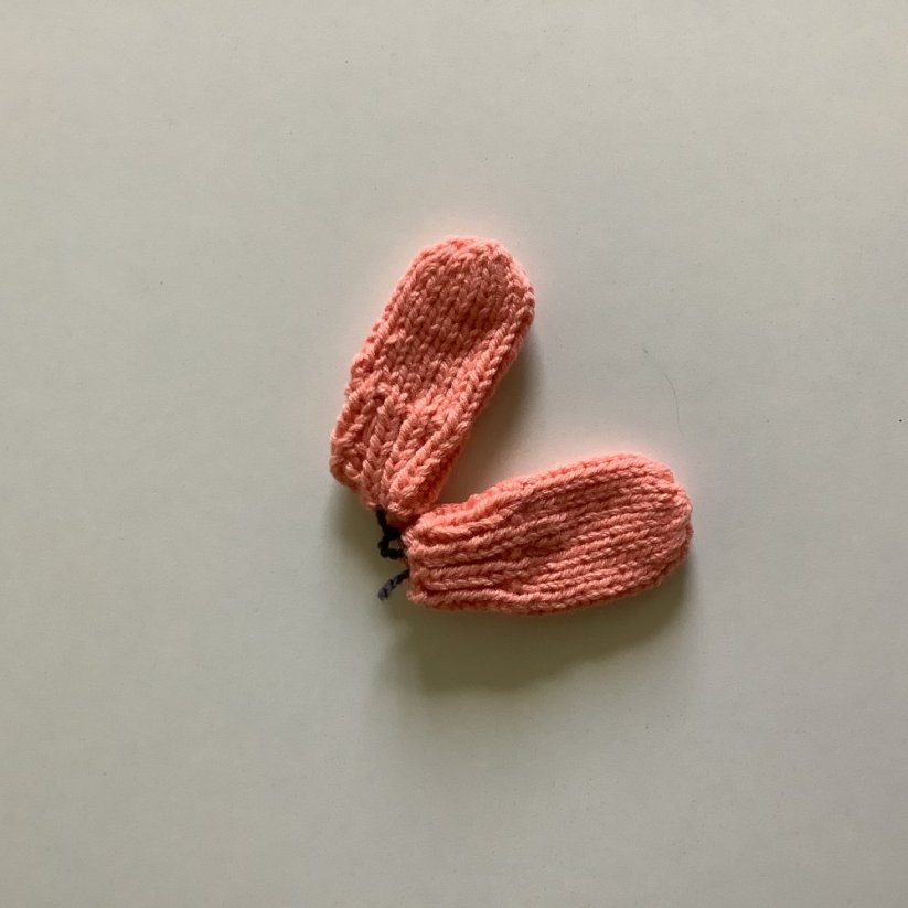 Pletené ponožky pro panenky - Varianta: Hnědá