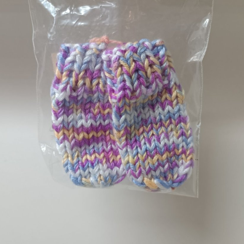 Pletené ponožky pro panenky - Varianta: Zelená