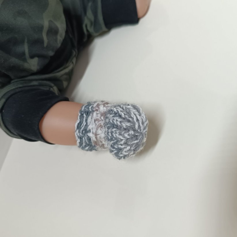 Pletené ponožky pro panenky - Varianta: Zelená