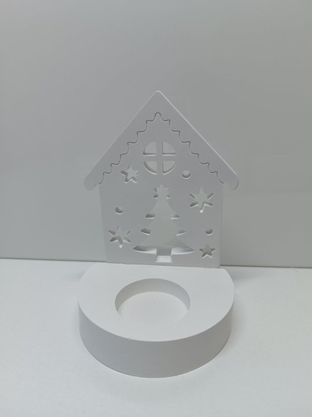 Svícen s podstavcem - Varianta: Dům