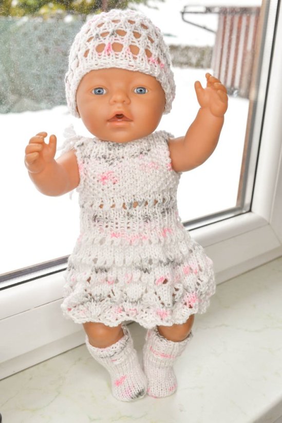 Pletené ponožky pro panenky - Varianta: Zelená