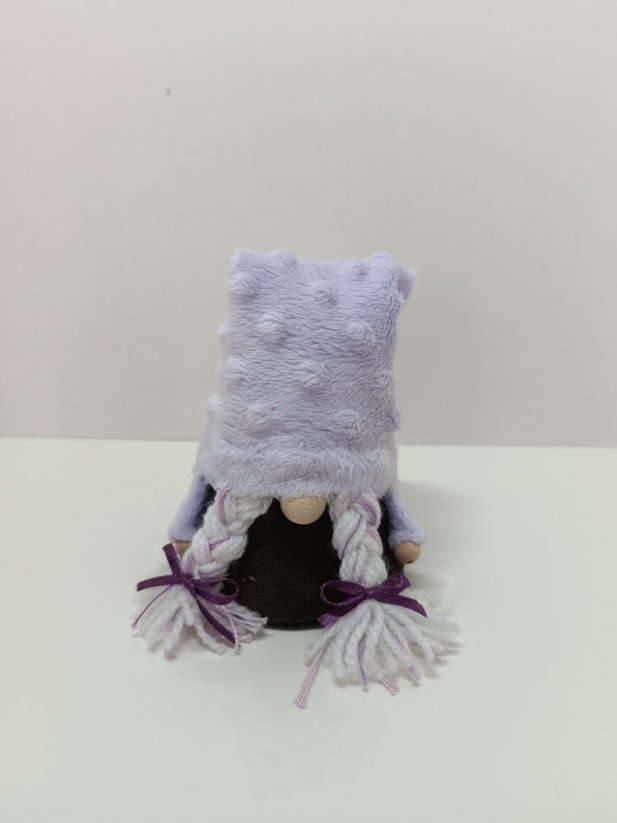 Mini trpaslík - Varianta: Chci si vybrat (prosím zaslat barevné kombinace), Ozdoba: Copánky