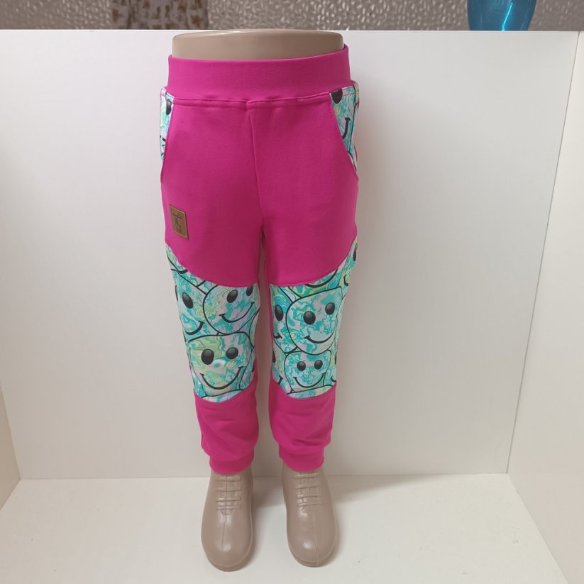 Tepláčky pro juniory - Barva: Bordó tepláky, Velikost: vel. 140