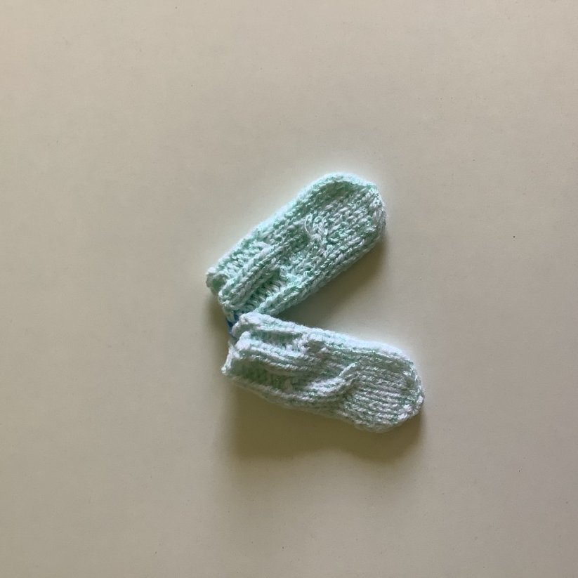 Pletené ponožky pro panenky - Varianta: Zelená