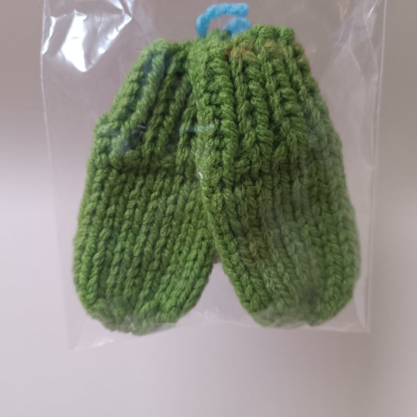 Pletené ponožky pro panenky - Varianta: Zelená