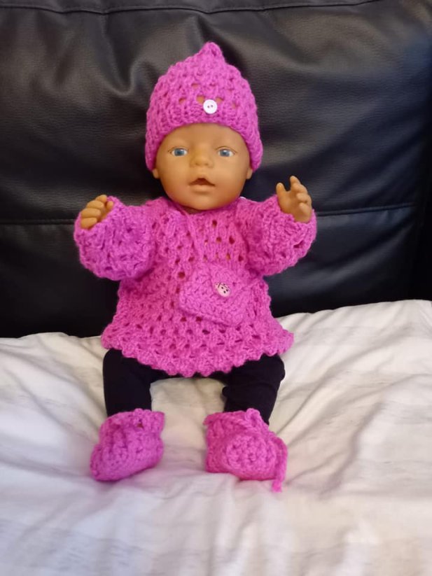 Pletené ponožky pro panenky - Varianta: Zelená