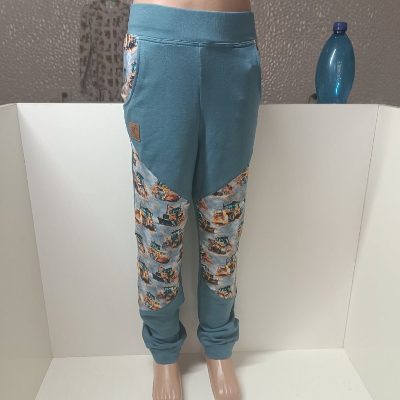 Tepláčky pro juniory - Barva: Bordó tepláky, Velikost: vel. 140