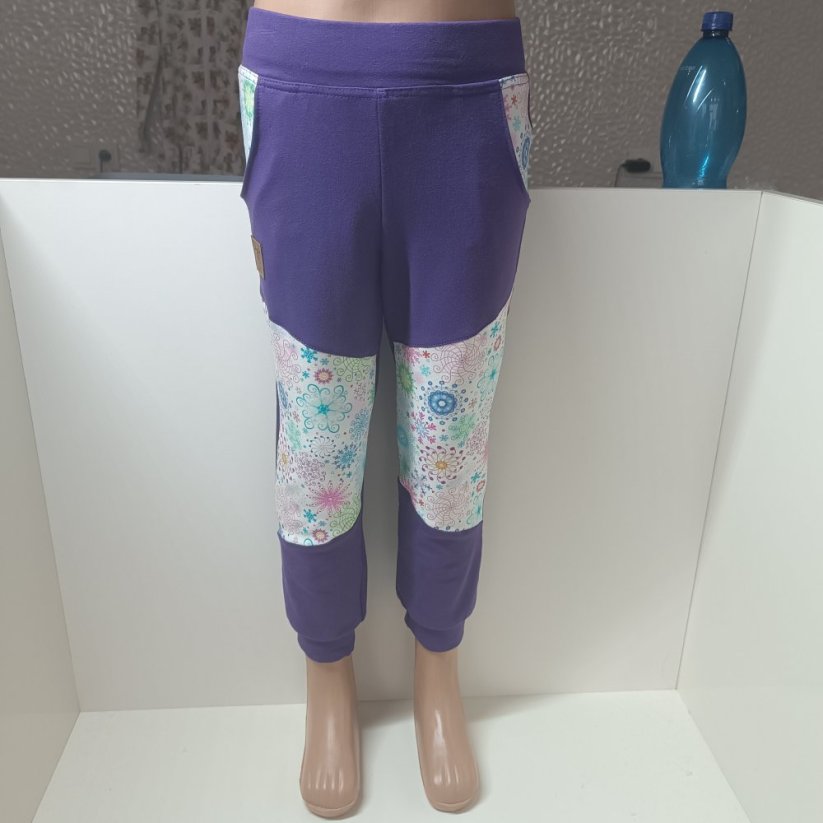 Tepláčky pro juniory - Barva: Bordó tepláky, Velikost: vel. 140